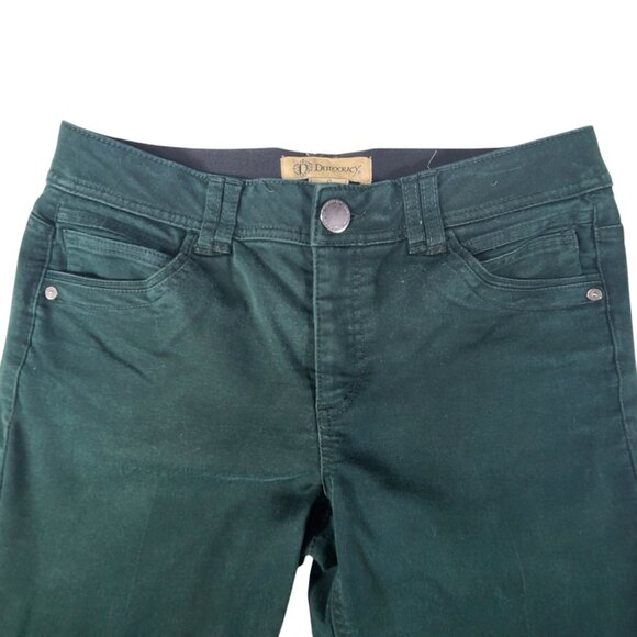 Democracy Ab Technology Stretchy Skinny Jeans Women 8 32x28 Forest Green - Picture 5 of 13